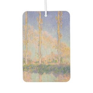 Désodorisant Pour Voiture Peupliers, paysage impressionniste, Claude Monet