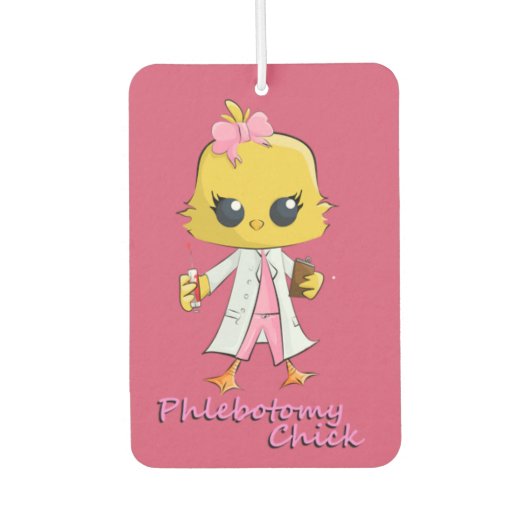 Désodorisant Pour Voiture Phlebotomie Chick Air Freshener (Devant)