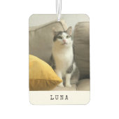 Désodorisant Pour Voiture Photo de chat simple moderne (Dos)