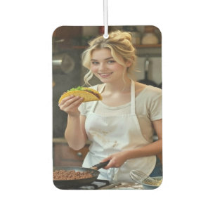Désodorisant Pour Voiture Photo de manger des tacos Personnaliser