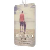 Désodorisant Pour Voiture Photo du Meilleur Papa Ever Modern Typografy Fathe (Gauche)