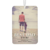 Désodorisant Pour Voiture Photo du Meilleur Papa Ever Modern Typografy Fathe (Dos)