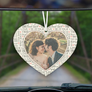 Désodorisant Pour Voiture Photo en forme de cœur Amour véritable Saint-Valen