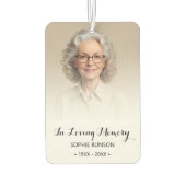 Désodorisant Pour Voiture Photo en mémoire d'amour (Dos)