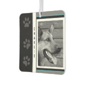 Désodorisant Pour Voiture Photo et nom de l'impression de chien (Gauche)