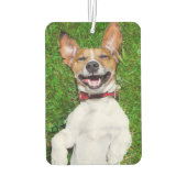 Désodorisant Pour Voiture Photo Et Nom Personnalisés Du Chien Voiture (Dos)