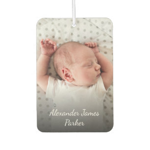Désodorisant Pour Voiture Photo faire-part de naissance personnalisée pour b