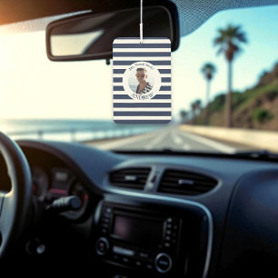 Désodorisant Pour Voiture Photo Nautique Bleu Blancs
