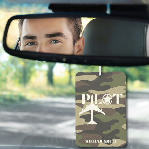 Désodorisant Pour Voiture Photo personnalisé camouflage d'avion militaire pi