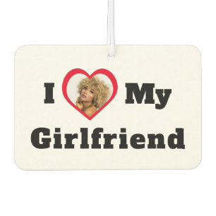 Désodorisant Pour Voiture Photo personnalisée J'aime ma petite amie