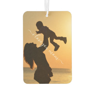 Désodorisant Pour Voiture Photo sur mesure Air Freshener - I Love You MOM