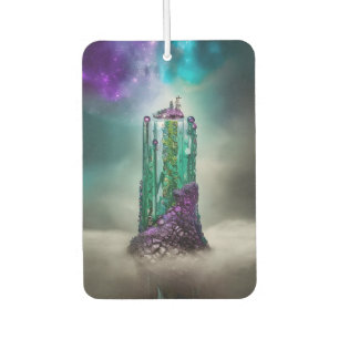 Désodorisant Pour Voiture Pierre et verre cosmique \ / Art IA Universe