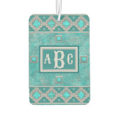 Désodorisant Pour Voiture Pierre Turquoise du Sud-Ouest géométrique Personna (Dos)