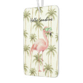 Désodorisant Pour Voiture Pink Flamingo Palm Trees (Gauche)