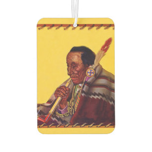 Désodorisant Pour Voiture Pipe à paix de guerrier amérindien vintage