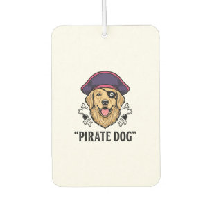 Désodorisant Pour Voiture Pirate Dog Vintage Engraving Shirt Design_1