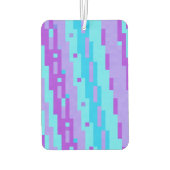 Désodorisant Pour Voiture pixels bleus et violets (Dos)