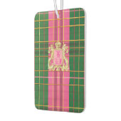 Désodorisant Pour Voiture Plaid rose et vert (Gauche)