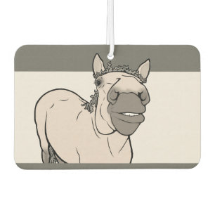 Désodorisant Pour Voiture Plaisanterie de ferme drôle de cheval mignon Bante
