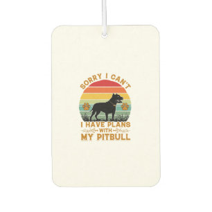 Désodorisant Pour Voiture Plans de boisson Chien Pitbull Rétro Coucher de so