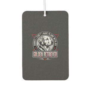 Désodorisant Pour Voiture Plans de Retriever doré Conception de badge de chi