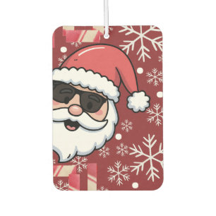 Désodorisant Pour Voiture Plateau de service de Noël Cool Retro Santa