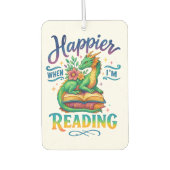 Désodorisant Pour Voiture Plus heureux quand je lis (Devant)