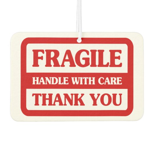 Désodorisant Pour Voiture Poignée Fragile Avec Soin (Devant)