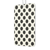 Désodorisant Pour Voiture Pois, Motif Polka Dot, noir et blanc (Gauche)