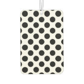 Désodorisant Pour Voiture Pois, Motif Polka Dot, noir et blanc (Dos)