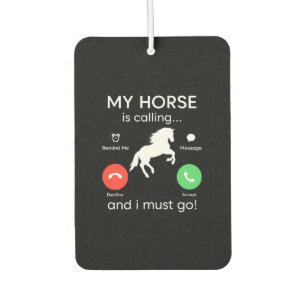 Désodorisant Pour Voiture Poison d'Equestrian My Horse Is Calling
