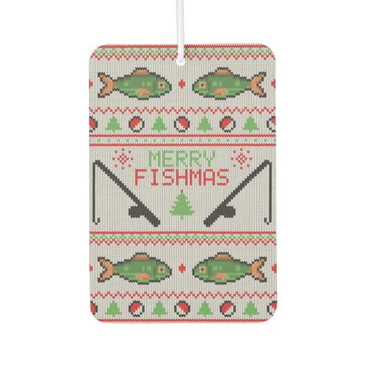 Désodorisant Pour Voiture Poisson laide de Noël (Devant)