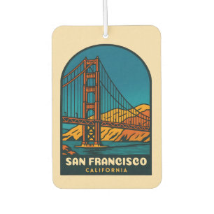 Désodorisant Pour Voiture Pont Vintage voyage San Francisco Golden Gate