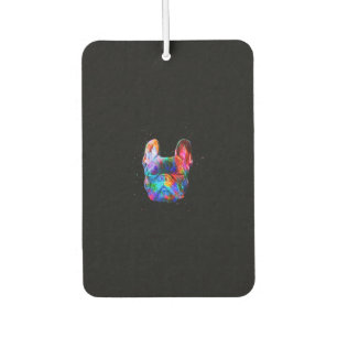 Désodorisant Pour Voiture Pop de couleurs géométriques de chien Art French B