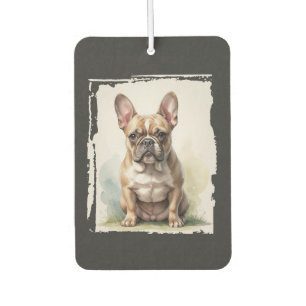 Désodorisant Pour Voiture Portrait de Bouledogue Français
