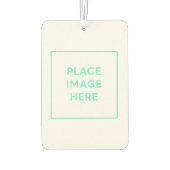 Désodorisant Pour Voiture Portrait Personnalisé Rectangle Air Freshener, Nou (Dos)