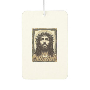 Désodorisant Pour Voiture Portrait religieux vintage de la couronne d'épines