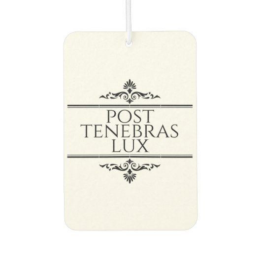 Désodorisant Pour Voiture Post Tenebras Lux (Devant)