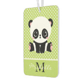Désodorisant Pour Voiture Pot Polka personnalisé Monogram Cute Panda (Gauche)