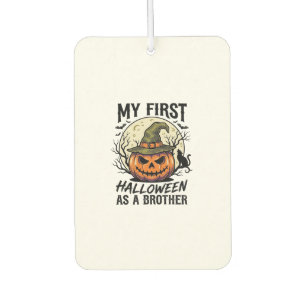 Désodorisant Pour Voiture Premier frère d'Halloween Vintage Pumpkin Moon Che