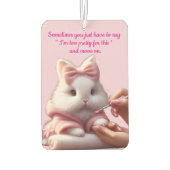 Désodorisant Pour Voiture Pretty White Bunny (Dos)