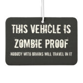 Désodorisant Pour Voiture preuve zombie (Devant)