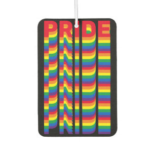 Désodorisant Pour Voiture Pride lgbt lgbtq queer drapeau gay motif noir