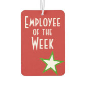 Désodorisant Pour Voiture Prix de l'employé de la semaine (Dos)