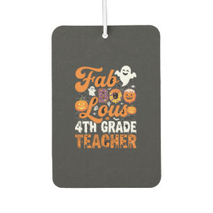 Désodorisant Pour Voiture Prof enseignant de 4e année Halloween Fab-BOO-Lous