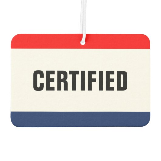 Désodorisant Pour Voiture Promotion certifiée par le concessionnaire automob (Dos)