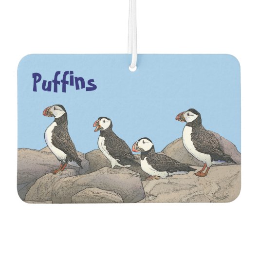 Désodorisant Pour Voiture Puffins de l'Atlantique (Devant)