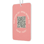 Désodorisant Pour Voiture QR Code Scan Info Texte Air Freshener Choisir la c (Gauche)