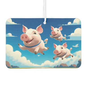 Désodorisant Pour Voiture Quand les cochons volent drôles de cochons ailés