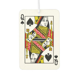 Désodorisant Pour Voiture Queen of Spades Jouer des cartes